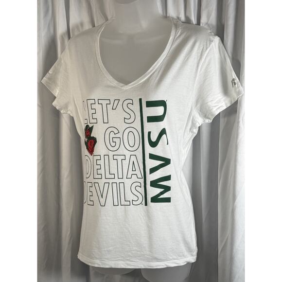 Russell Mississippi Valley State University T-Shirt, White & Green, Sz: M, 84-04 - Picture 1 of 13